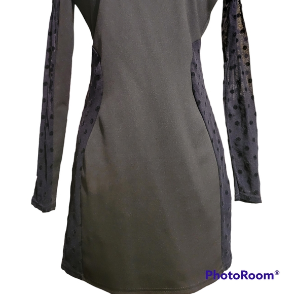 Suzy Shier S Dress Mini  Party Black, Upper Half Lace - Picture 3 of 15